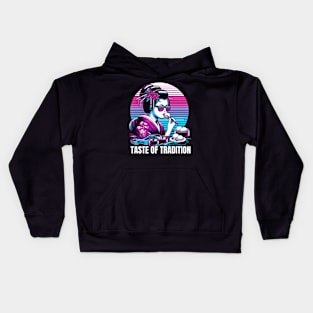 Dim sum geisha Kids Hoodie